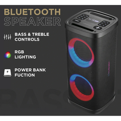 VolkanoX VXP300 Dual 6.5" Party Speaker - Black