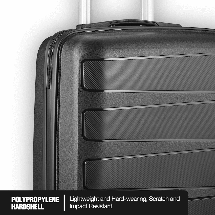 Travelwize Tourer PP 55cm 4-wheel Spinner Luggage Black