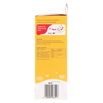 Pigeon Flexible Bottle STD Neck - Pink - 120ml