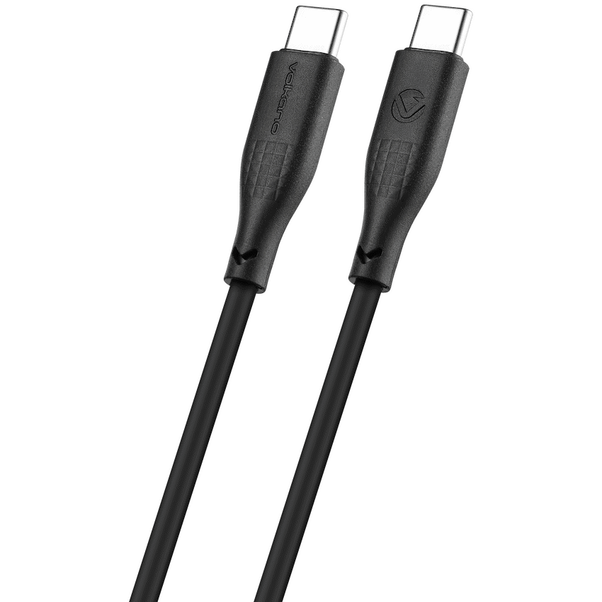 Volkano Nova Series USB C to USB C 100W 1.2m TPE cable-Black