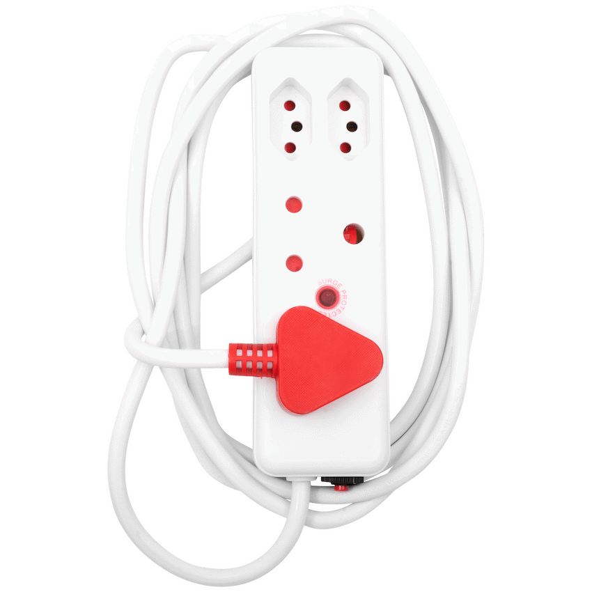 Ellies 4 Way Surge Extension Lead -3M - WT
