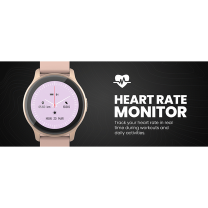 Volkano Active Tech Trend series Watch with heart rate monitor - Gold