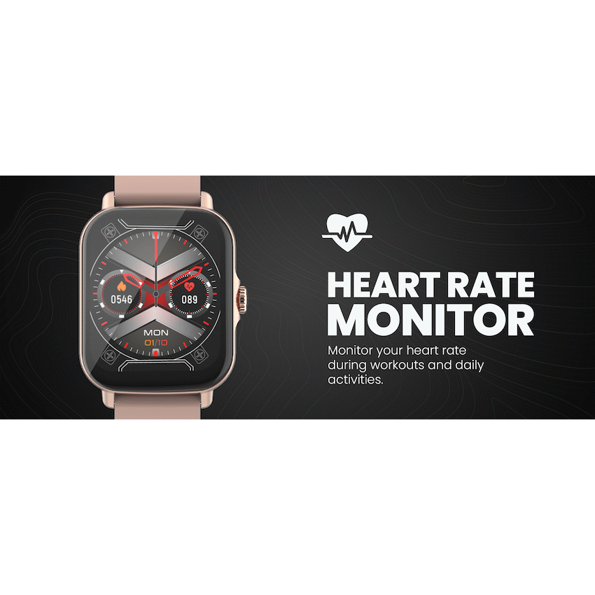 Volkano Active Tech Serene series Watch with heart rate monitor - Gold