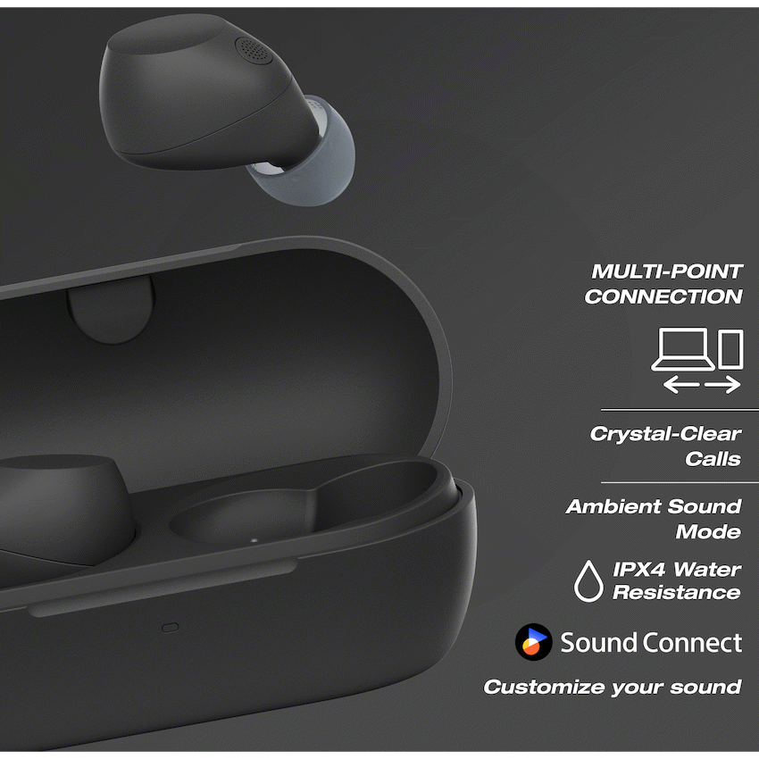 Sony WF-C710N True Wireless Earbuds (Black)