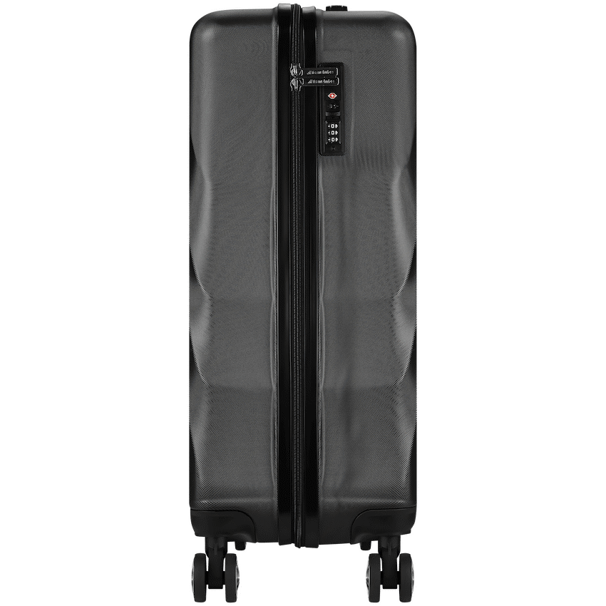 Travelwize Terra ABS 55cm 4-Wheel Spinner Luggage - Black
