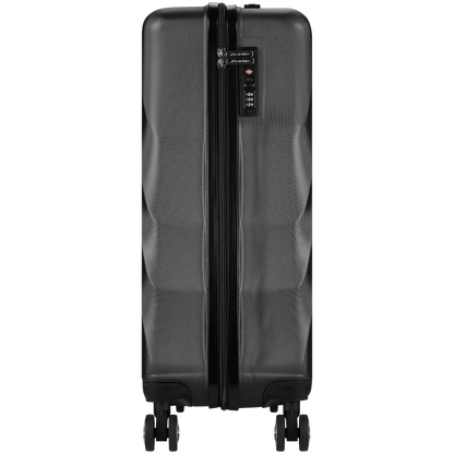 Travelwize Terra ABS 55cm 4-Wheel Spinner Luggage - Black