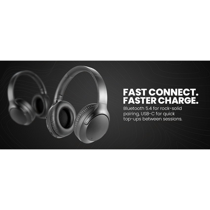 Volkano Odyssey ANC Bluetooth Wireless Headphone - Black