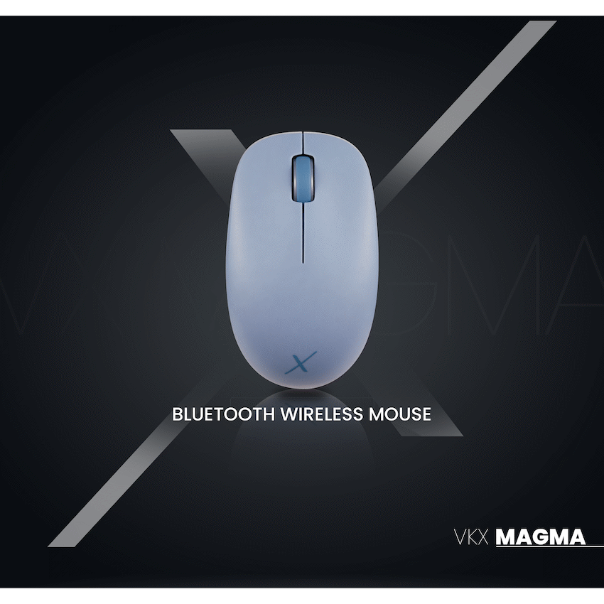 VolkanoX Magma Bluetooth Wireless Mouse - Blue Grey