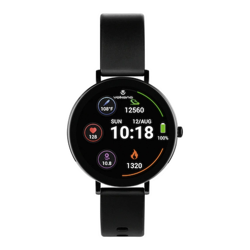 Volkano Aurora Series Ladies Smart Watch - Black