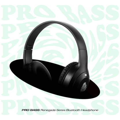 Pro Bass Renegade Series Bluetooth Headphone - Black