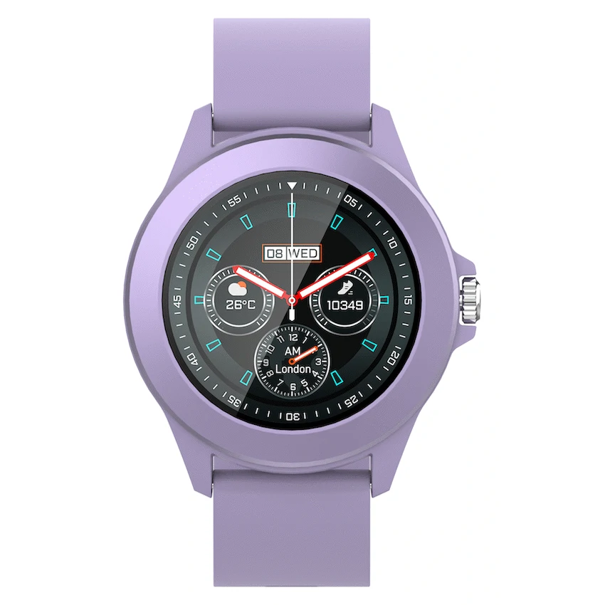 Volkano Splash Series Round Smartwatch - Purple