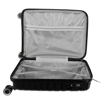 Travelwize Java PP 4-Wheel Spinner 55cm Luggage - Black
