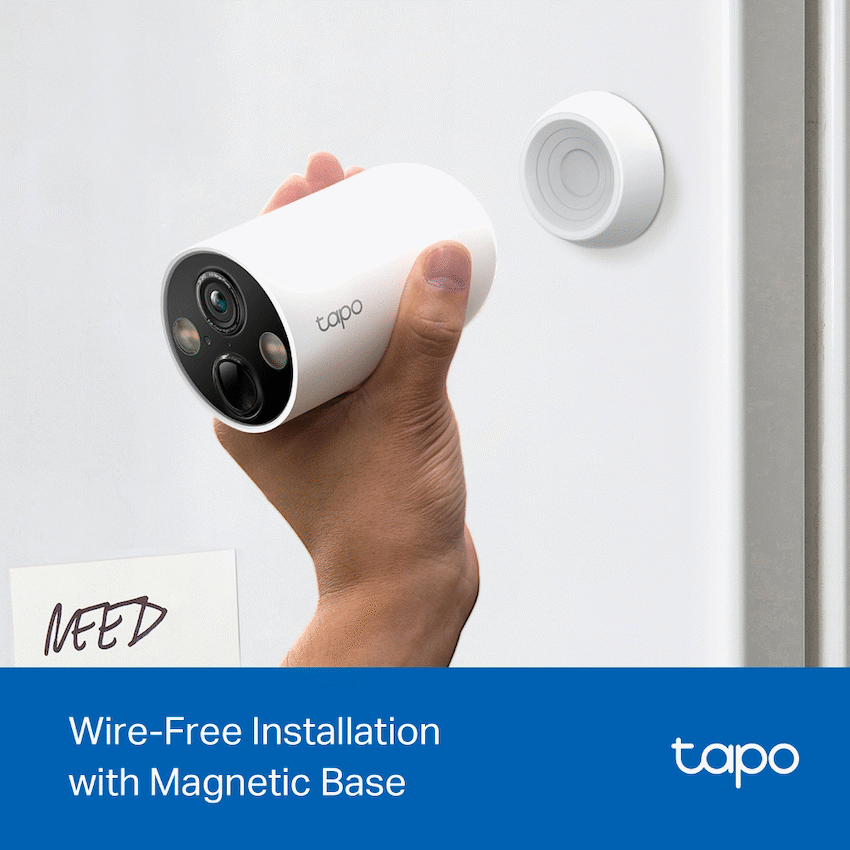 TP-Link Tapo C425 (2-Pack) 4MP 2K QHD Battery Wire-Free Outdoor Security Camera