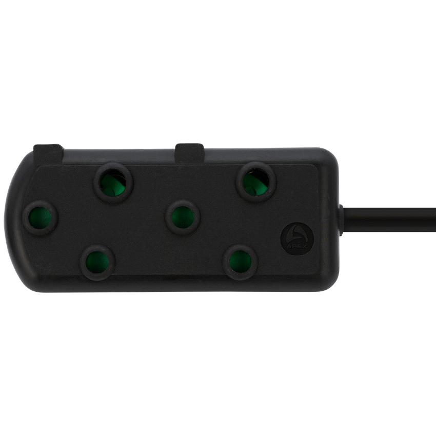 Switched Light Duty Side by Side (SBS) Extension Leads 5m - BK