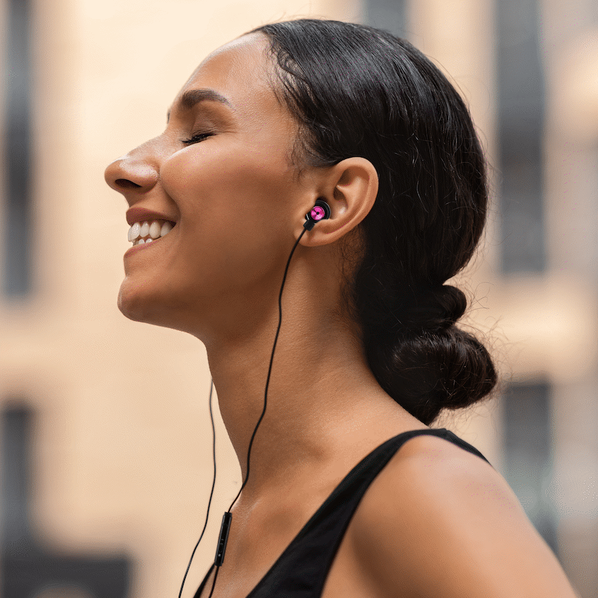 Volkano Alloy series metal earphone - Purple