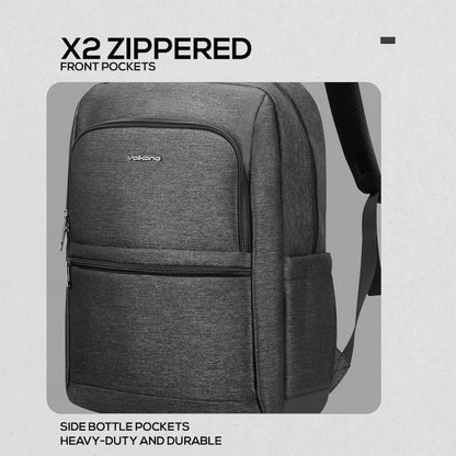 Volkano Pulse 15.6" Laptop Backpack - Charcoal