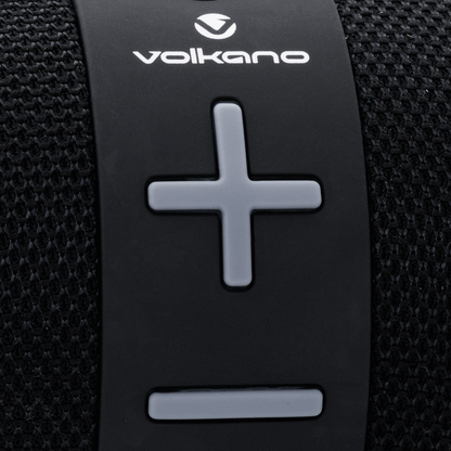 Volkano Flow Series Portable Bluetooth Speaker - Black with Grey Buttons