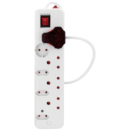 Ellies 8-Way High Surge Multiplug 0.5m
