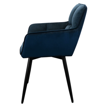Everfurn Japan Casual Velvet Chair with Swivel - 2 Pack