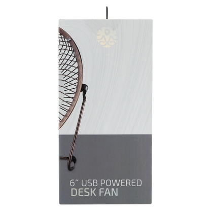 Zen Cool Series 6in Desk Fan - Copper