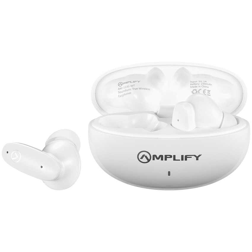 Amplify SoundSync Series True Wireless Earphones - White