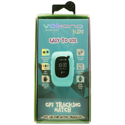 Volkano Kids Find Me Series Children's GPS Tracking Watch - Blue