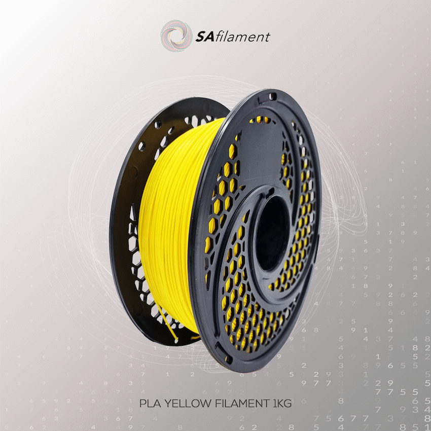 PLA Yellow Filament 1kg, 1.75mm