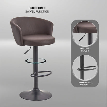 Everfurn Titan Barstool Brown - Single