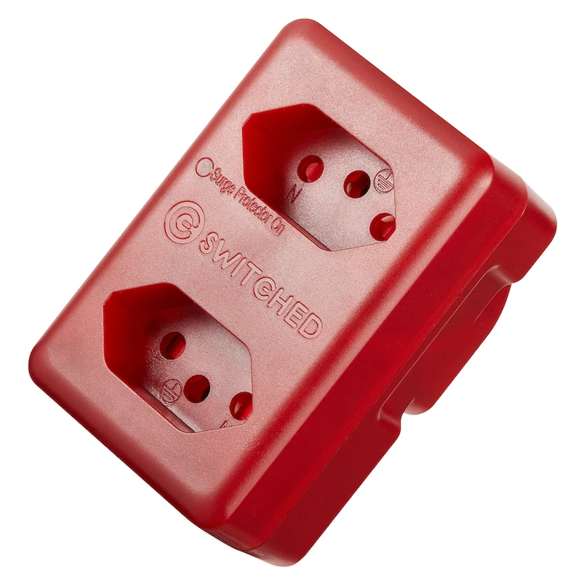 Switched High Surge 2-Way Network Router Safe Adaptor