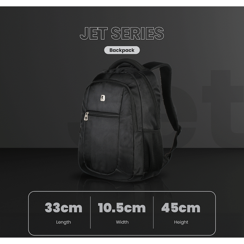 Volkano Jet Backpack 15.6" - Black