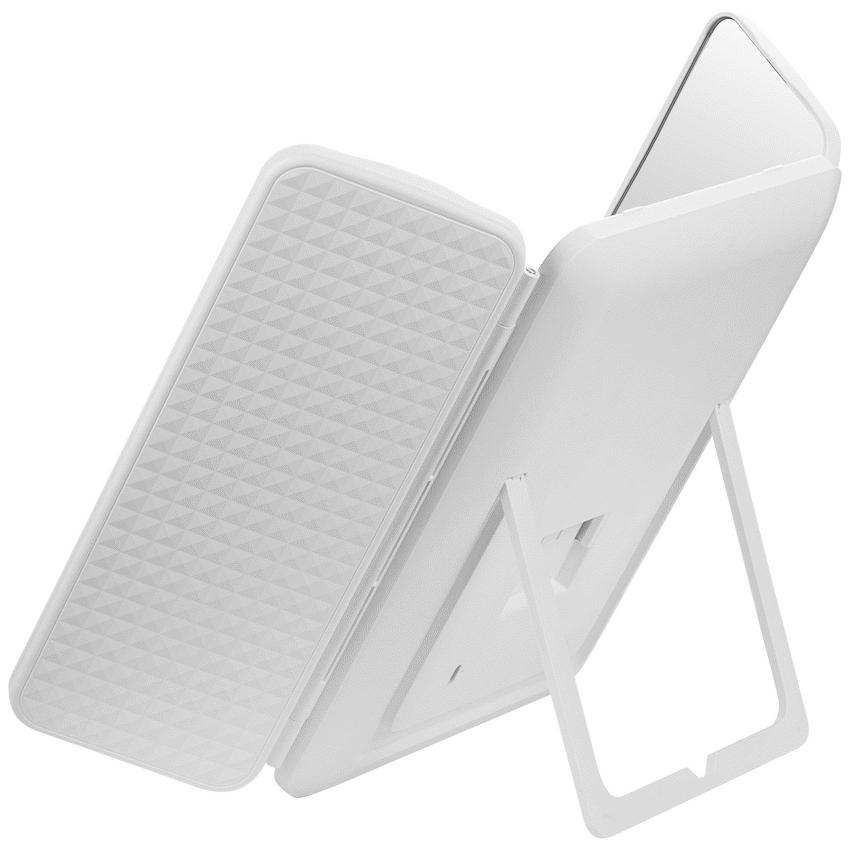 ZEN Selene Series Detachable Trifold Makeup Mirror - White