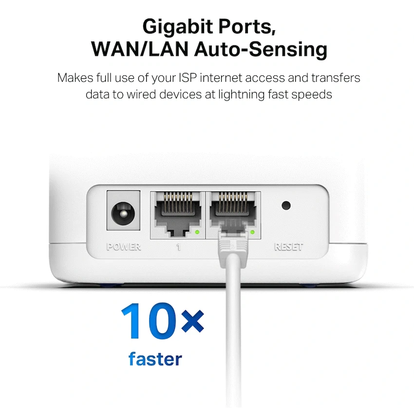 TP-Link Mercusys Halo H30G (2-Pack) AC1300 Whole Home Mesh Wi-Fi System