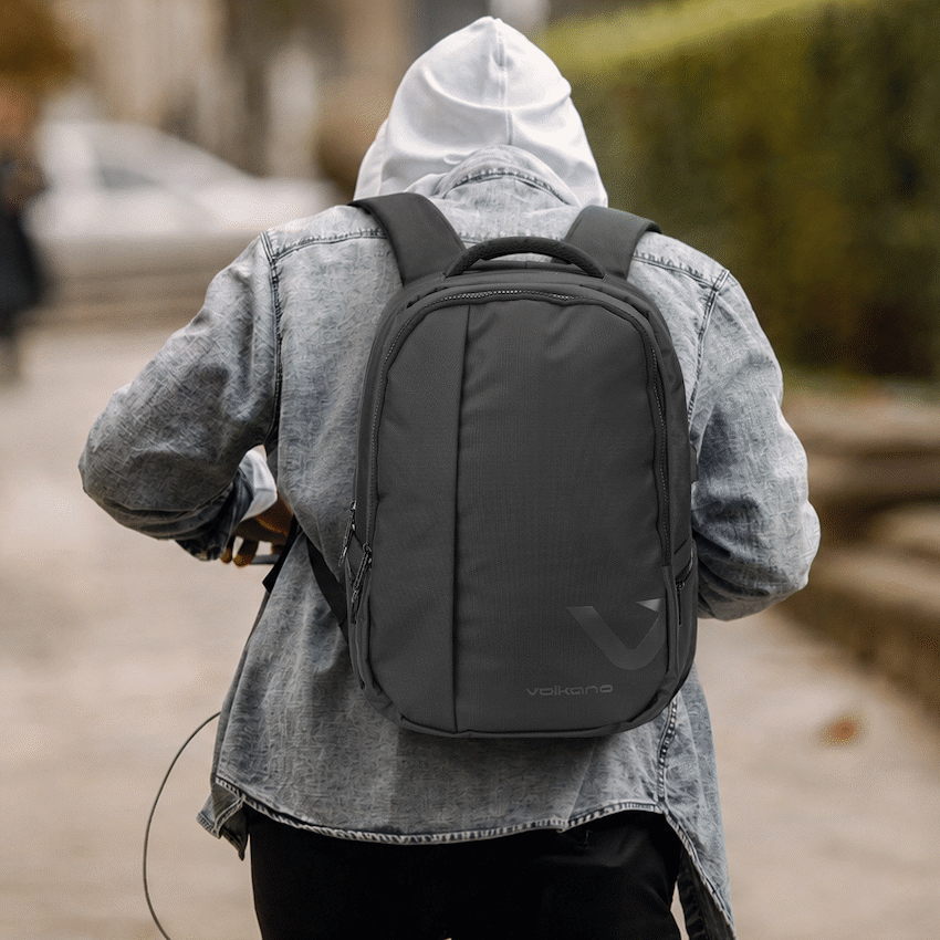 Volkano Midtown 15.6" Laptop Backpack - Black