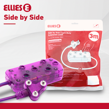 Ellies Side by Side Light Duty Extension Lead-3M - PR