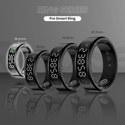 Volkano Ring Series Ring Pro Smart Ring with Charging Case - 18.2mm