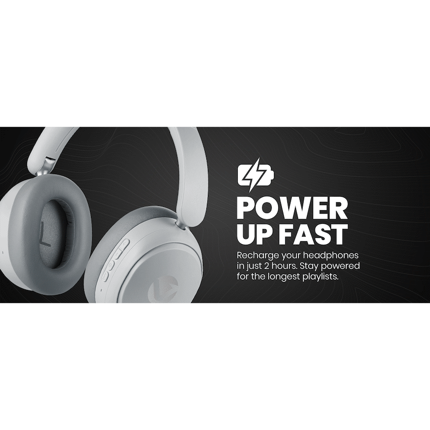 Volkano Lexi Bluetooth Headphone with ANC - Grey