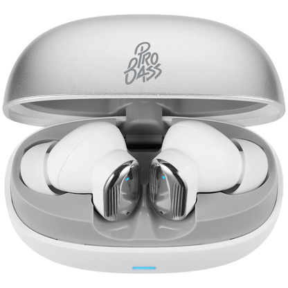 Pro Bass Flex Series TWS Earphone - White + Grey