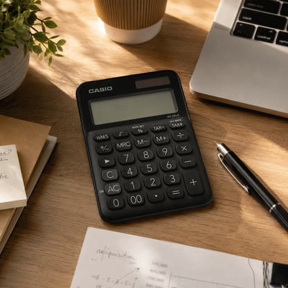 Casio MS-20UC - Desktop Calculator 12-Digit - Black