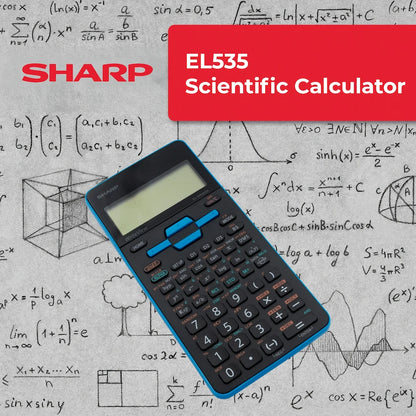 Sharp EL535 Scientific Calculator - 422 Functions- Blue