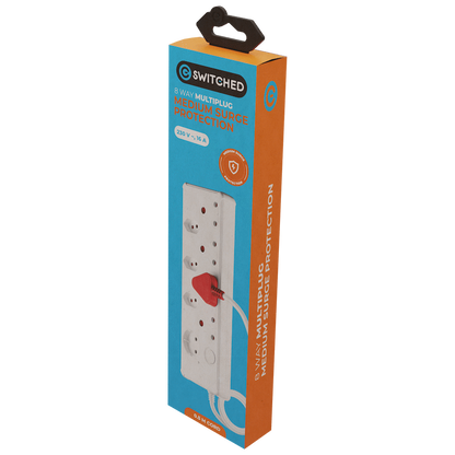 Switched Medium Surge 8-Way Multiplug 0.5m