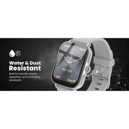 Volkano Active Tech Serene series Watch with heart rate monitor - Silver