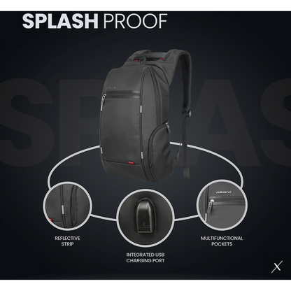 VolkanoX United 15.6" Laptop Backpack - Black