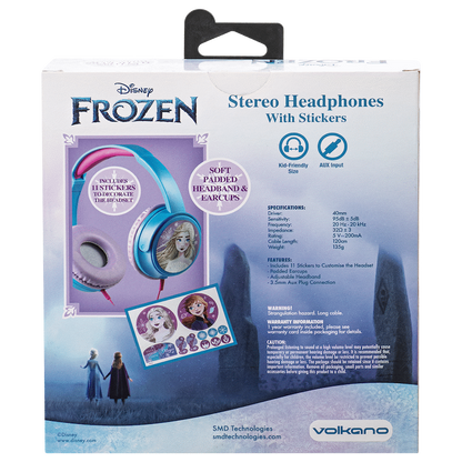 Frozen Auxiliary Headphones with Stickers