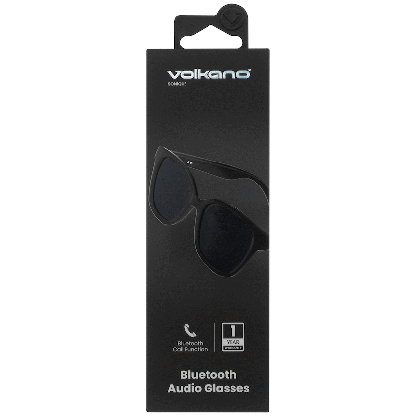 Volkano Sonique Series Bluetooth Audio Glasses - Dark Lenses