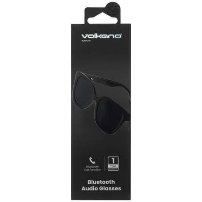 Volkano Sonique Series Bluetooth Audio Glasses - Dark Lenses