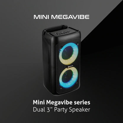 Amplify Mini Megavibe Series Dual 3" Party Speaker - Black