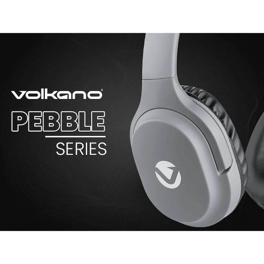 Volkano Pebble Series Bluetooth Headphones - Dark Grey