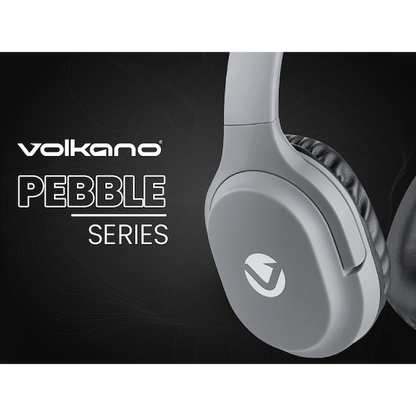 Volkano Pebble Series Bluetooth Headphones - Dark Grey