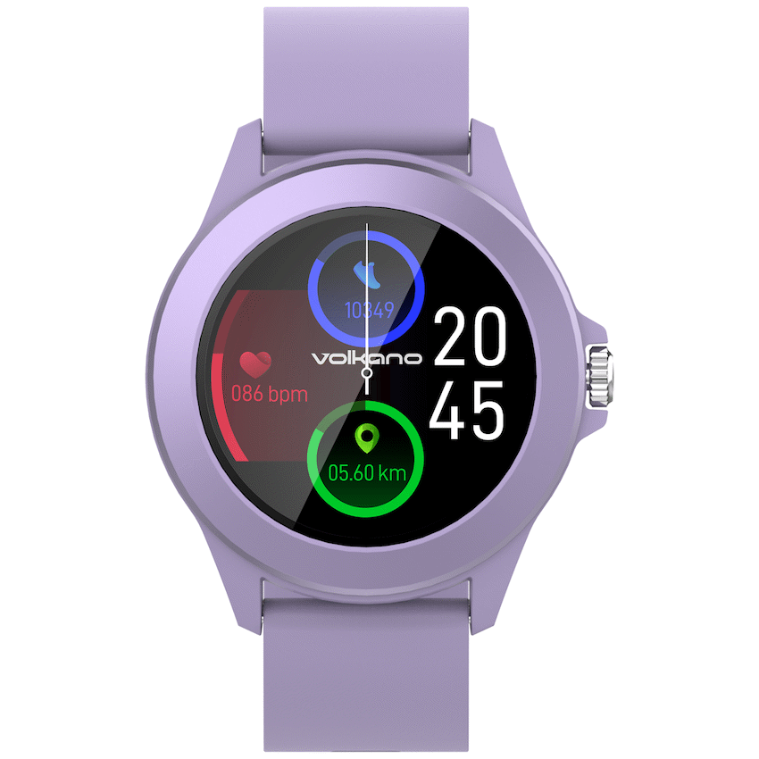 Volkano Splash Series Round Smartwatch - Purple