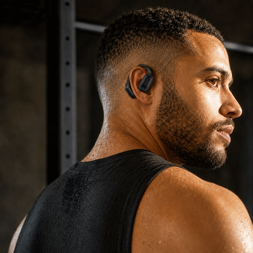 VolkanoX O300 Air Conduction OWS Earphones - Black